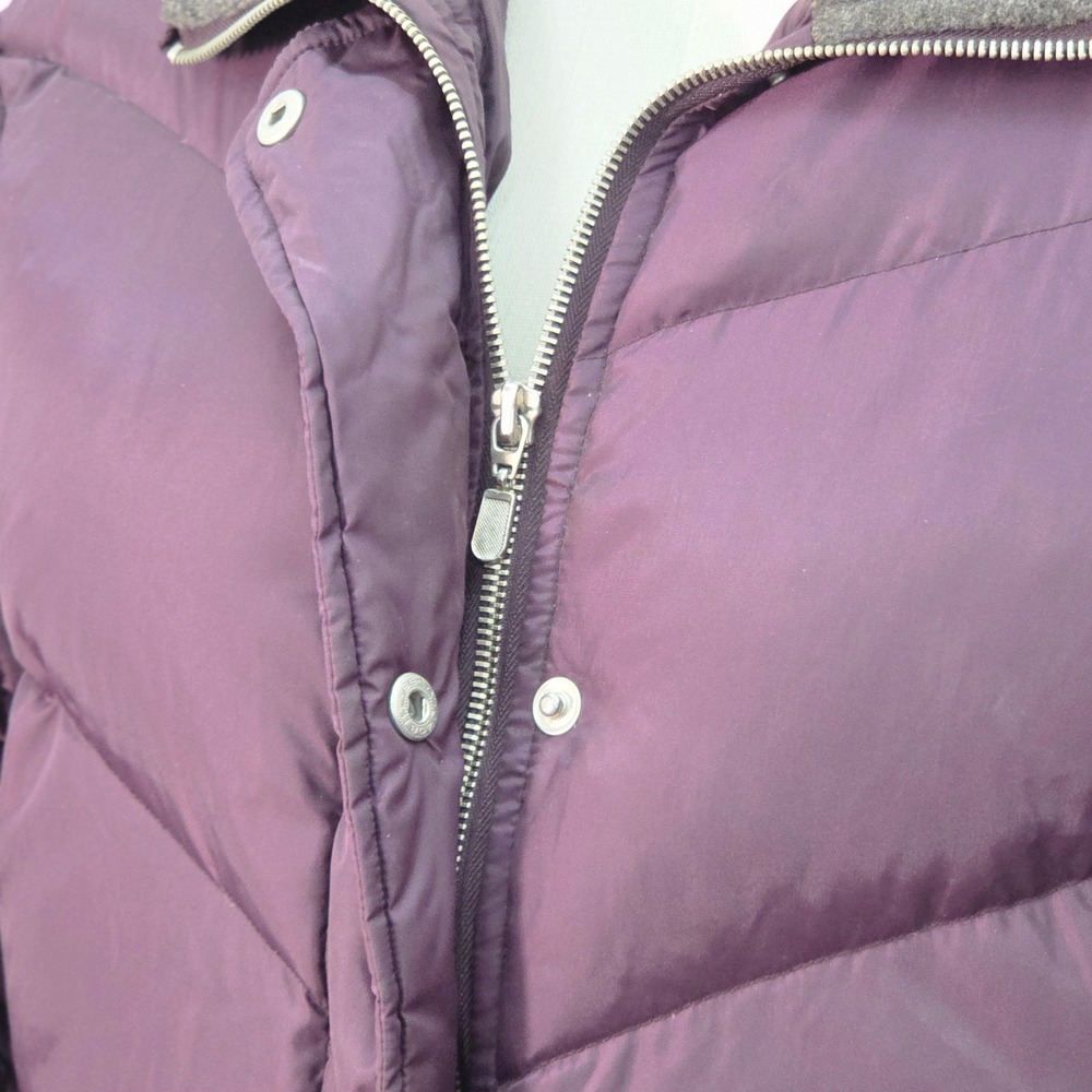 Colebrook & Co Puffer Coat Womens Purple Quilted‎ Duck Down fill Warm Outdoors M - Picture 4 of 15